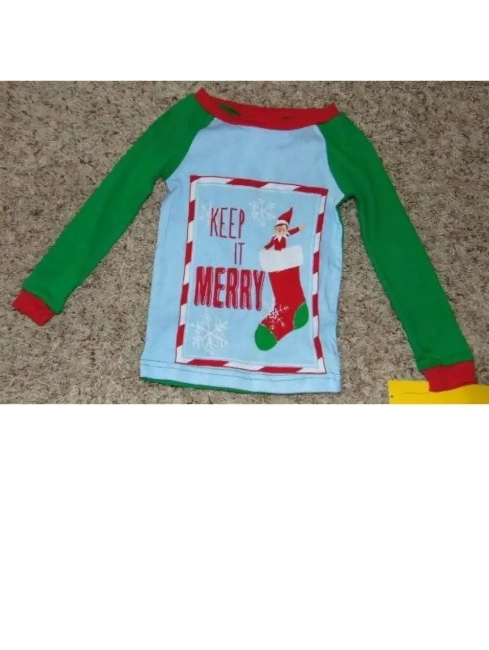 Elf On The Shelf Christmas Pajamas Boys 4 Long Sleeve Shirts Pants 4 Pc Set